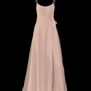 Amsale Campbell Bridesmaids Dress in Blush size 6